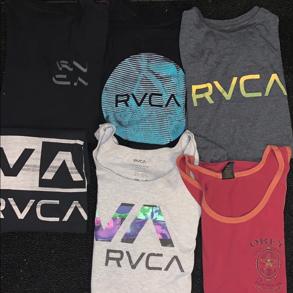 4 shirts 2 tanks size M